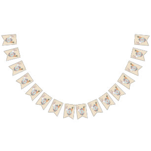 Watercolor Easter Egg and Easter Bunny Bunting