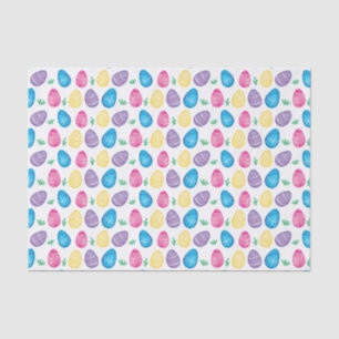 Watercolor Easter Egg Hunt Pattern Tissue Paper