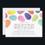 Watercolor Easter Eggs Brunch Invitation<br><div class="desc">Invite your guests to your Easter celebration with a colorful invitation featuring a collection of watercolor painted eggs in fresh spring colors. Personalize with all of the party details to make it totally your own for a celebration your family and friends wont soon forget.</div>