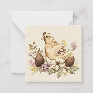 Watercolor Easter greeting card