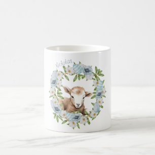 Watercolor Easter Lamb Personalised Coffee Mug
