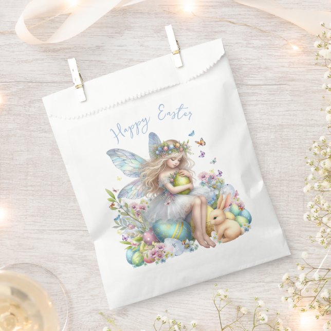 Watercolor Easter Spring Fairy Favour Bags (Clipped)