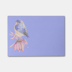 Watercolor Eastern Bluebird Blue Bird Art Post-it Notes