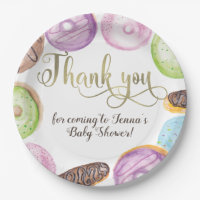 Watercolor Eclairs Doughnuts Fun Whimiscal Sweet