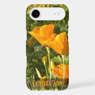 Watercolor Effect California Poppy Photo Custom