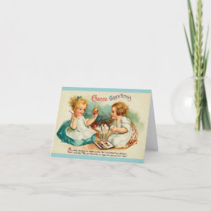 Watercolor Eggs Fine Vintage Easter Greetings Holiday Card