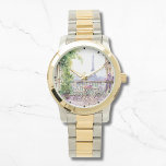 Watercolor Eifel Tower Paris French Cafe Watch<br><div class="desc">Watercolor Eifel Tower Paris French Cafe Watches features a watercolor french cafe seating area with Paris and the Eifel Tower in the background. Created by Evco Studio www.zazzle.com/store/evcostudio</div>