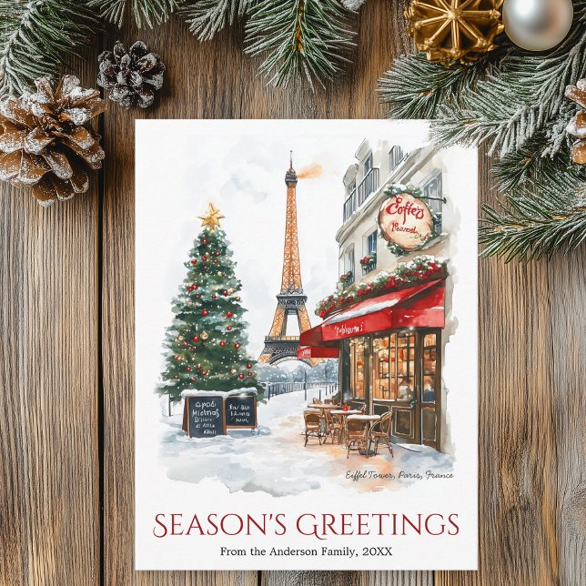 Watercolor Eiffel Tower Paris France Travel Holiday Postcard (Watercolor Eiffel Tower Paris France Travel Holiday Postcard)