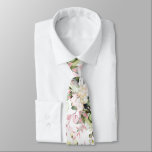 Watercolor Elegant Blush Pink Gum Eucalyptus Tie<br><div class="desc">PixDezines floral and foliage in watercolor neck tie,    Blush pink Eucalyptus and hydrangea with lush foliage.  DIY background colour.

 Copyright © 2011-2020 PixDezines™.</div>