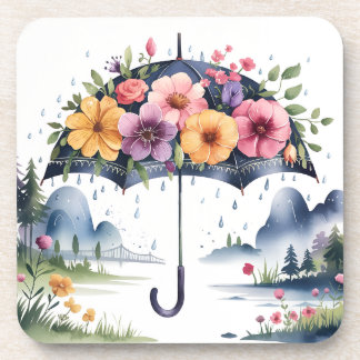 Watercolor Elegant Floral Coaster