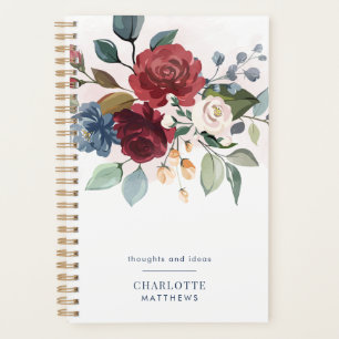 Watercolor Elegant Floral Foliage Planner