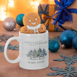 Watercolor Elegant Forest Personalised  Coffee Mug