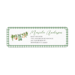 Watercolor Elegant Locally grown  baby shower