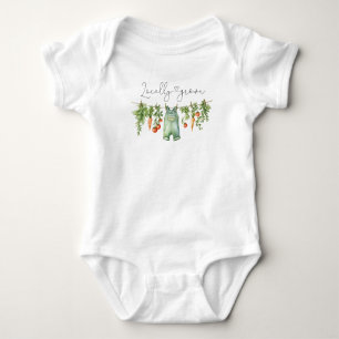 Watercolor Elegant Locally grown Baby ShoweT-Shirt Bodysuit