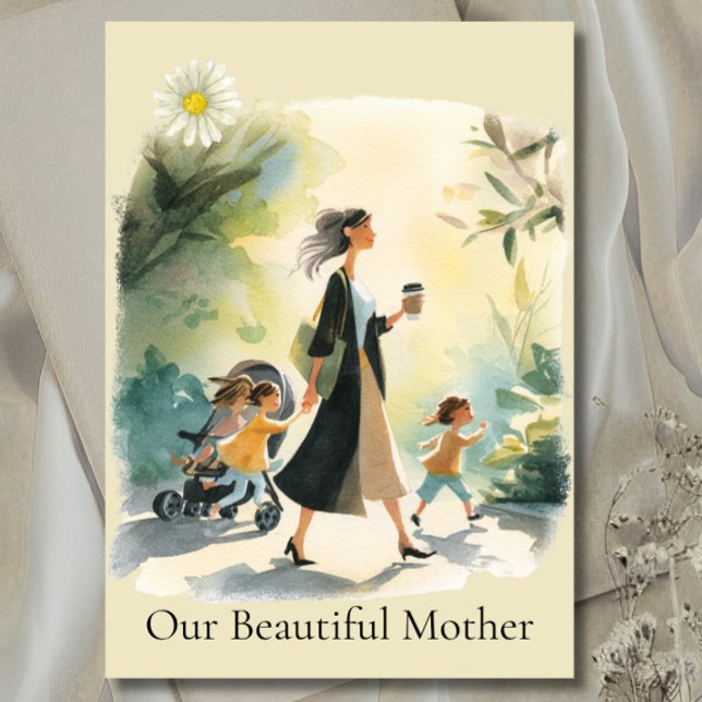 Watercolor Elegant Mom - Mother's Day card (Creator Uploaded)