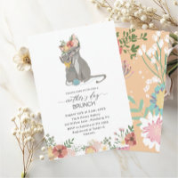 Watercolor Elegant Mother is Day brunch Baby showe