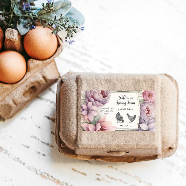 watercolor elegant rustic floral Egg Carton (Creator Uploaded)