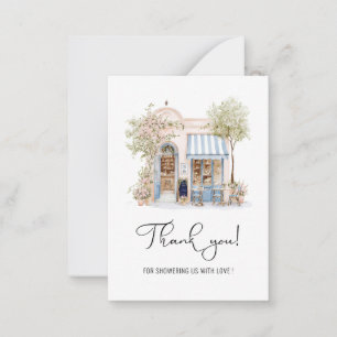 Watercolor Elegant She Said Oui Bridal Shower Than Card