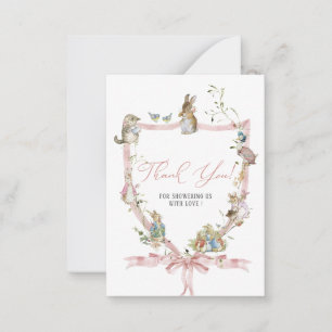  Watercolor Elegant WildflowerPeter Rabbit  Baby s Card