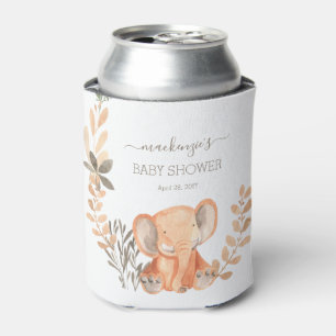 Watercolor Elephant Boho Safari Party Favour Can Cooler