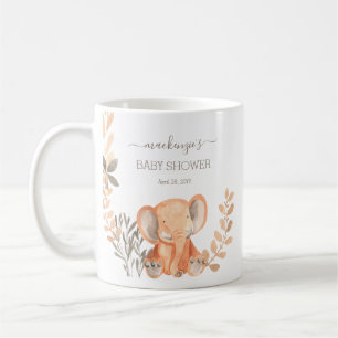 Watercolor Elephant Boho Safari Party Favour  Coffee Mug