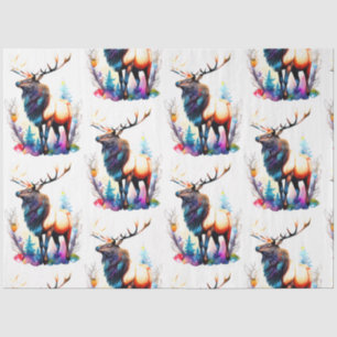 Watercolor Elk Tissue Paper