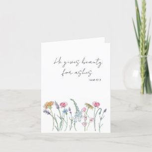 Watercolor Encouraging Bible Verse Card