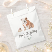 Watercolor English Bulldog Birthday Thank You