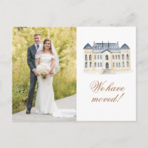 Watercolor English Manor Estate Photo Moved