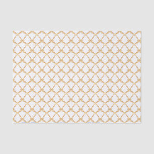 Watercolor English Manor Gold Bow Wedding Tissue Paper