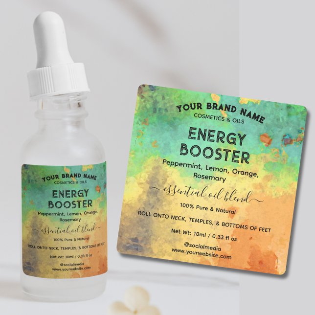  Watercolor essential oil blend Bottle (Creator Uploaded)