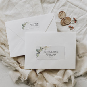 watercolor eucalyptus address