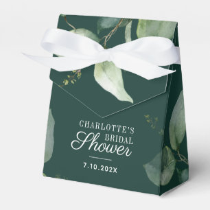 Watercolor Eucalyptus Botanical Bridal Shower Favour Box