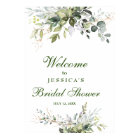Watercolor Eucalyptus Bridal Shower Welcome Sign