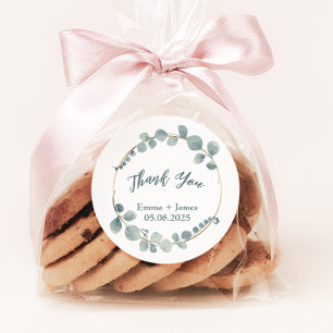 Watercolor Eucalyptus Customisable Text Sticker