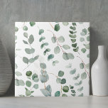 Watercolor Eucalyptus Floral Pattern Tile<br><div class="desc">Bring nature beauty home with our Watercolor Eucalyptus Floral Pattern ceramic tile. A touch of greenery charm elegance for your space!</div>