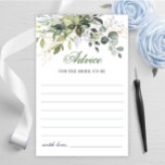 Watercolor Eucalyptus Greenery Advice Card<br><div class="desc">Watercolor Eucalyptus Greenery Advice Card.
Personalise with the bride to be's name and date of shower. 
For further customisation,  please click the "customise further" link. If you need help,  contact me please.</div>