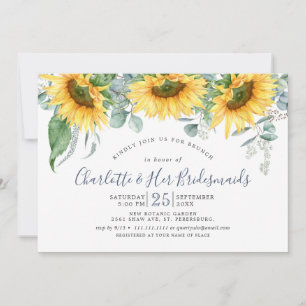 Watercolor Eucalyptus Greenery Bridal Shower Invitation