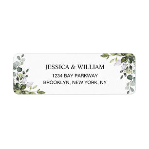 Watercolor Eucalyptus Greenery  Elegant Chic