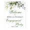 Watercolor Eucalyptus Greenery Engagement Party