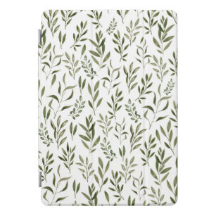 Watercolor Eucalyptus Greenery Leaves Pattern iPad Pro Cover