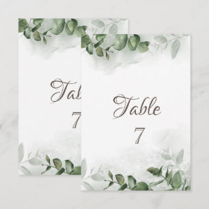 Watercolor Eucalyptus Greenery  Table   Invitation