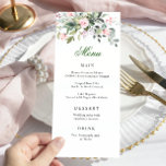 Watercolor Eucalyptus Greenery Wedding Dinner Menu<br><div class="desc">For further customisation,  please click the "customise further" link and use our design tool to modify this template.</div>