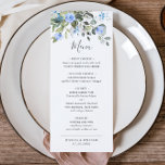 Watercolor Eucalyptus Greenery Wedding Dinner Menu<br><div class="desc">For further customisation,  please click the "customise further" link and use our design tool to modify this template.</div>