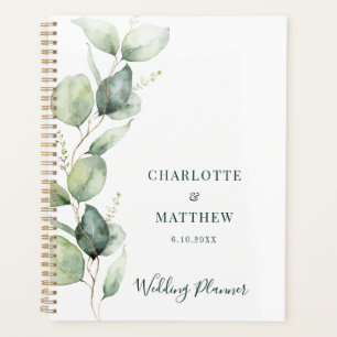 Watercolor Eucalyptus Greenery Wedding Planner