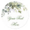 Watercolor Eucalyptus Greenery Wedding Thank You