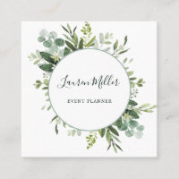 Watercolor Eucalyptus Greenery Wreath