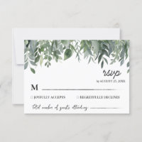 Watercolor Eucalyptus Leaves  Greenery Wedding    