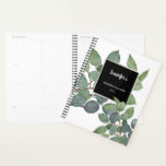 Watercolor eucalyptus leaves personal elegant planner<br><div class="desc">Watercolor eucalyptus leaves personal elegant Planner.
You can personalise it and add your own name,  text and year, </div>
