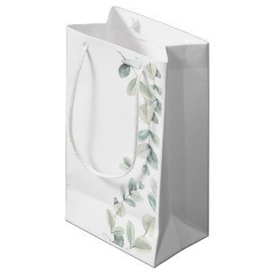 Watercolor Eucalyptus Wedding Gift Bag